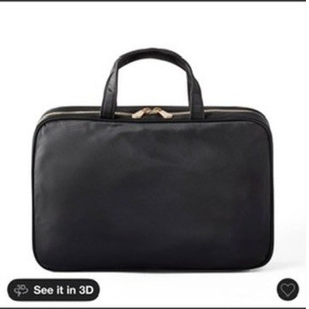 Sonia Kashuk Hanging Travel Weekender Bag Unisex OS Black 3-Compartment NWT